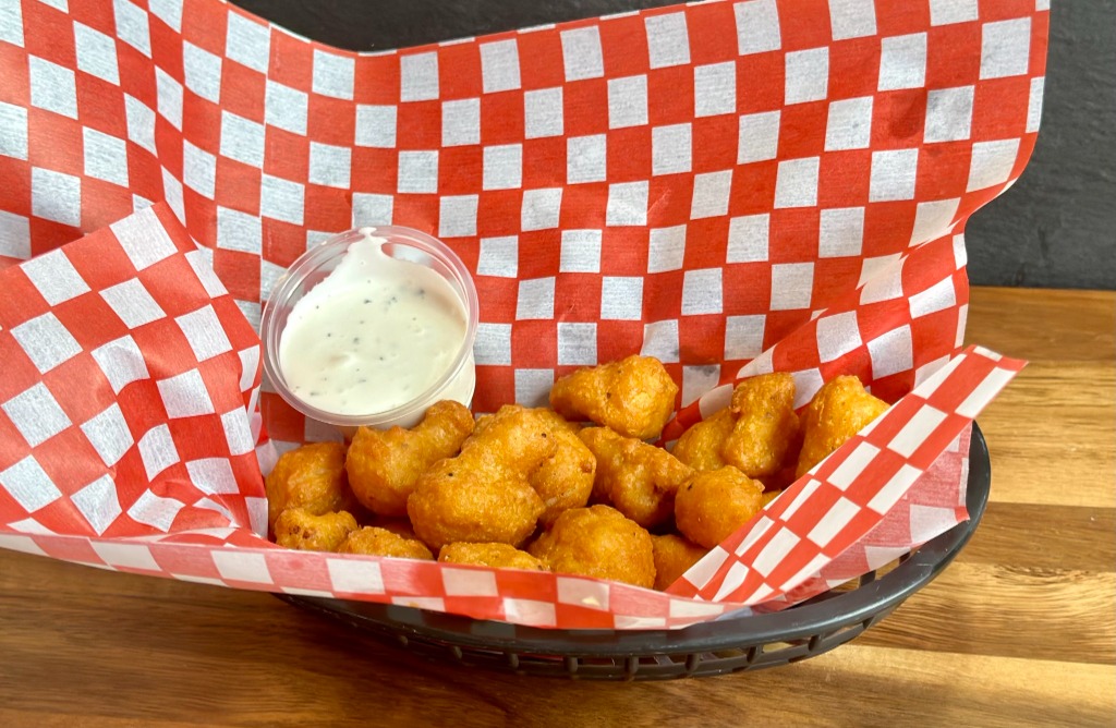 Battered Mushrooms with dip